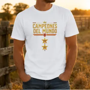 Funny Spain World Champions 2026 2 Stars Shirt