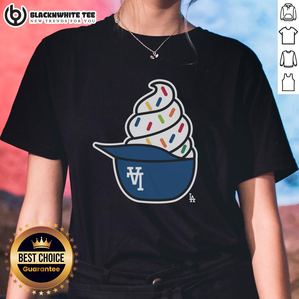 Pretty Los Angeles Dodgers Ice Cream T-Shirt - Image 3