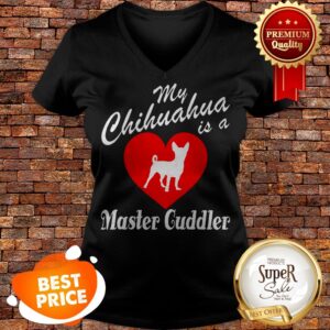 Alternative view of Nice Love My Chihuahua Is A Master Guddler Heart Shirt
