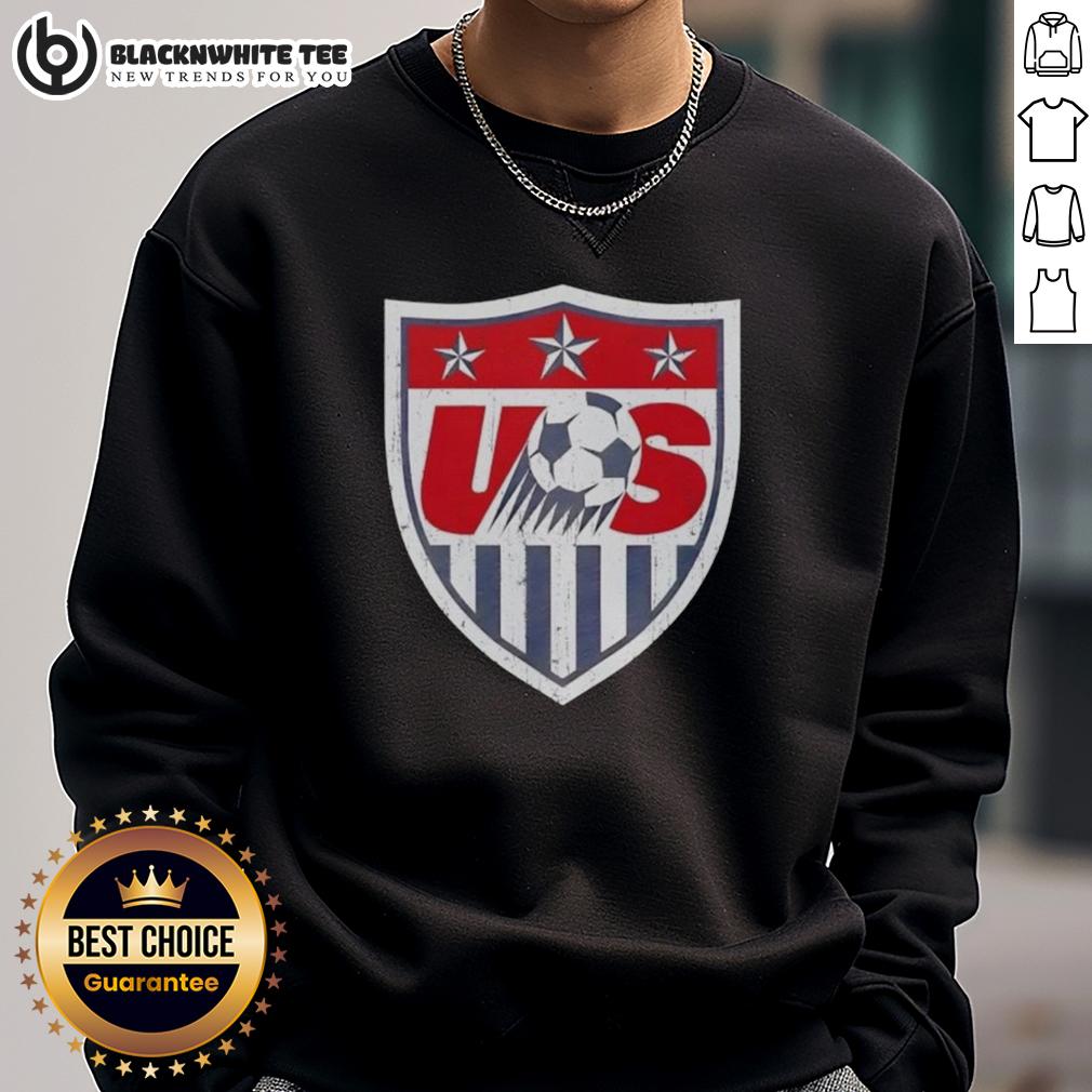 Good U.S. Soccer Retro Emblem Logo T-Shirt - Image 5