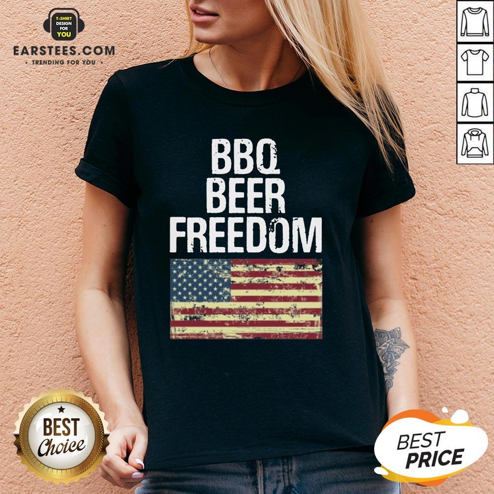 Nice Bbq Beer Freedom Shirt - Image 2