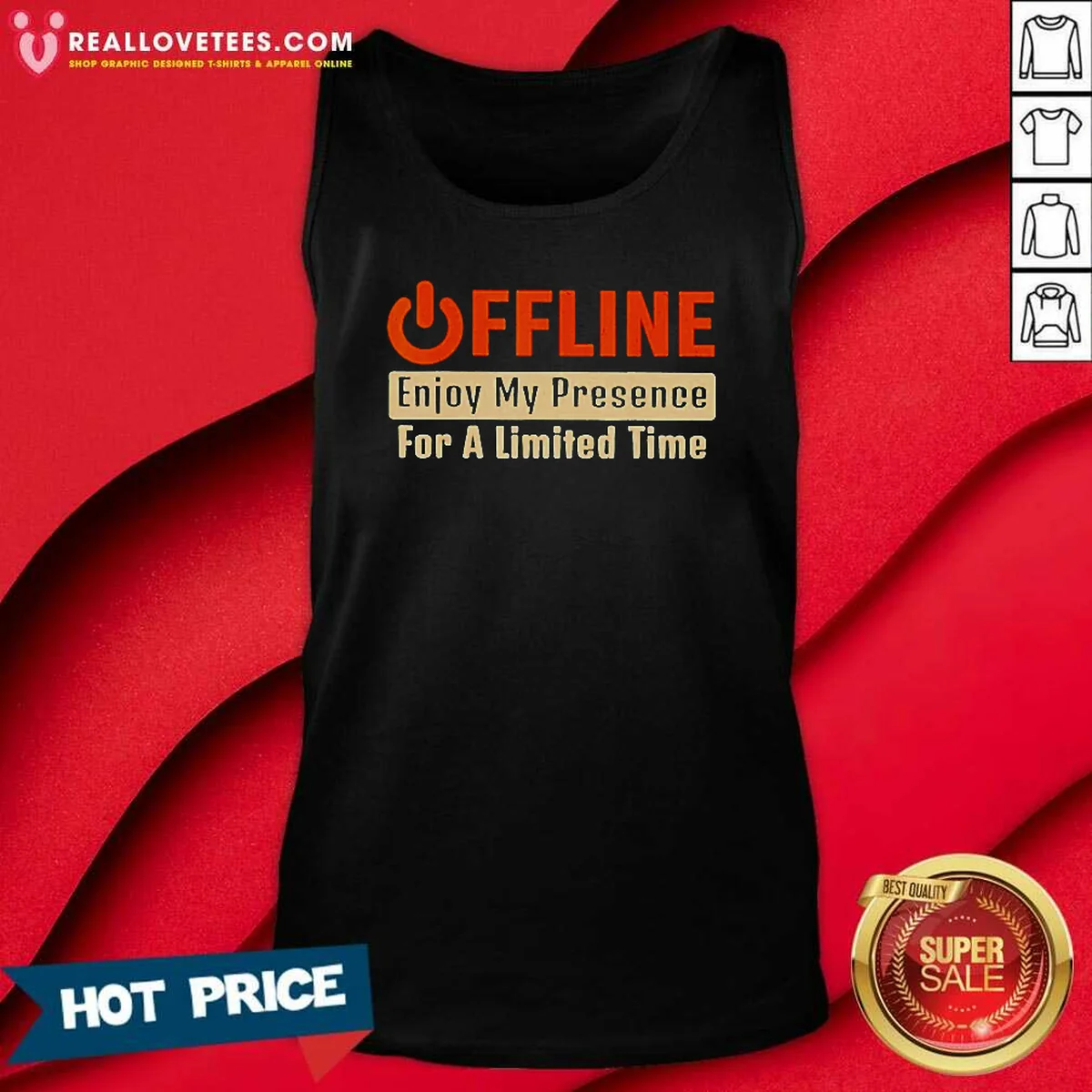 Nice Offline Enjoy My Presence For Limited A Time Shirt - Image 5
