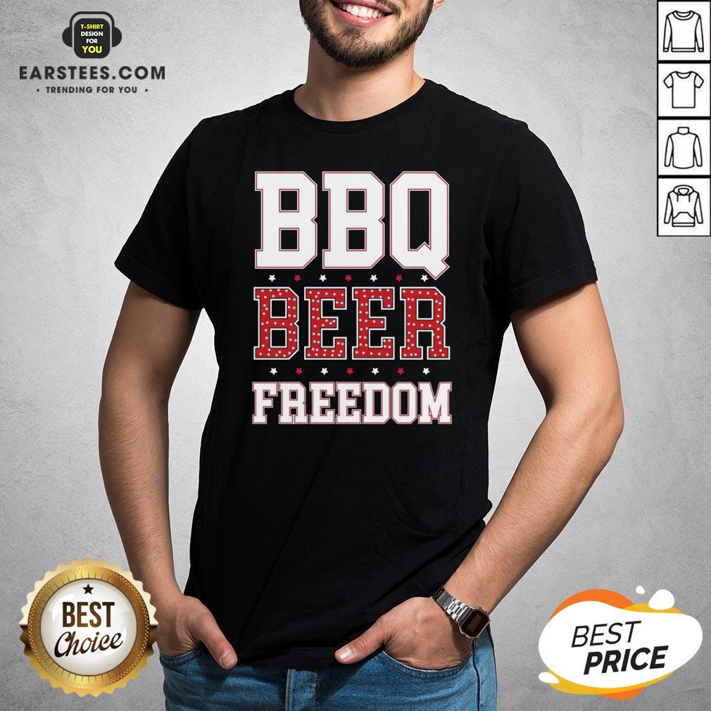 Official BBQ Beer And Freedom Us 2020 Shirt