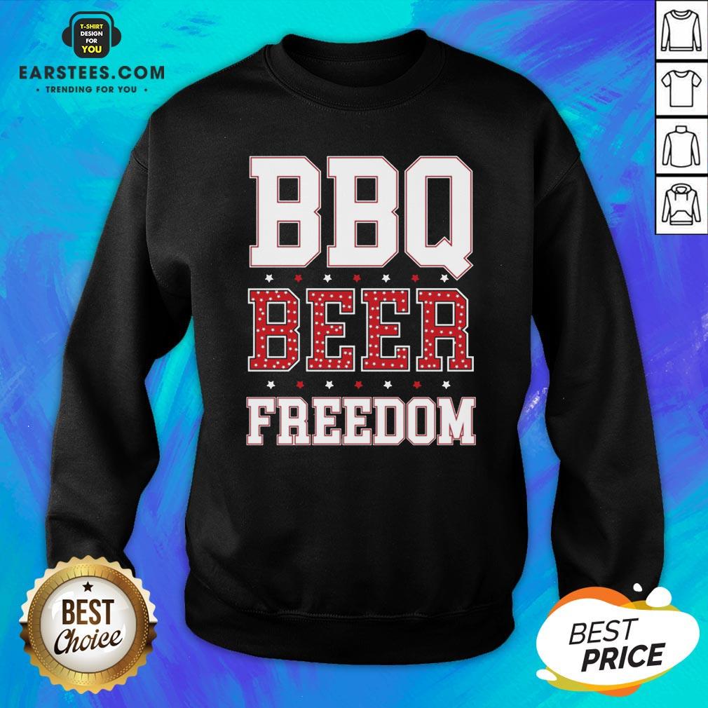Official BBQ Beer And Freedom Us 2020 Shirt - Image 4