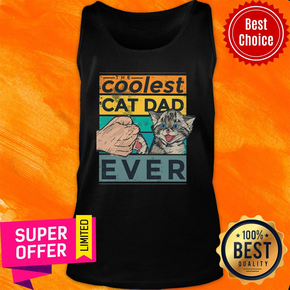 Nice Coolest Cat Dad Ever Shirt - Image 3