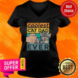 Alternative view of Nice Coolest Cat Dad Ever Shirt