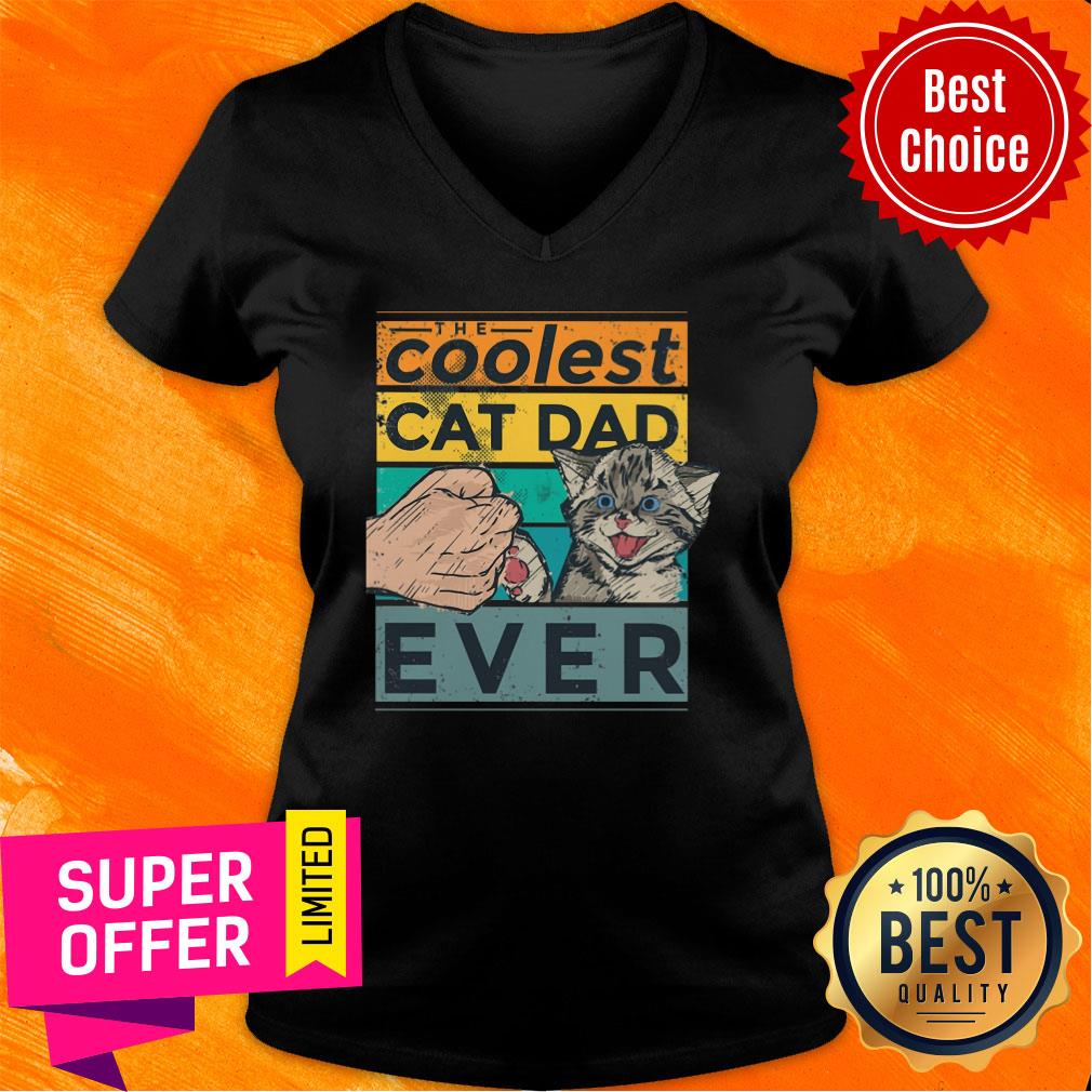 Nice Coolest Cat Dad Ever Shirt - Image 2
