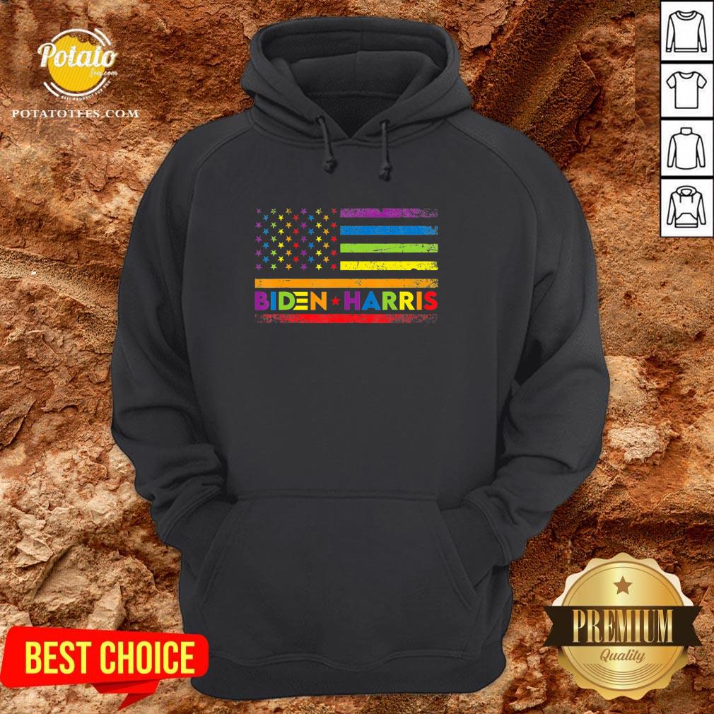 Premium LGBT Joe Biden Kamala Harris 2020 Rainbow Gay Pride Shirt - Image 5