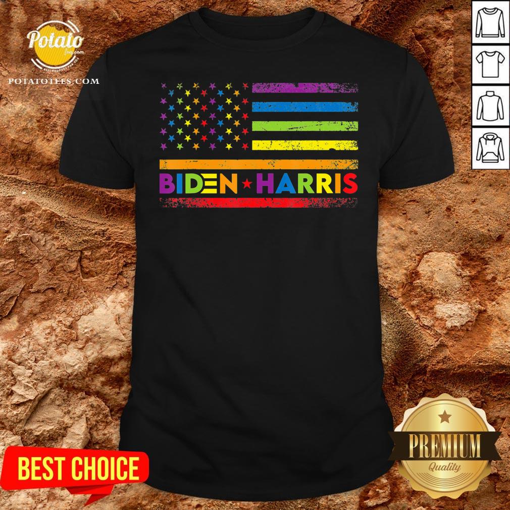 Premium LGBT Joe Biden Kamala Harris 2020 Rainbow Gay Pride Shirt