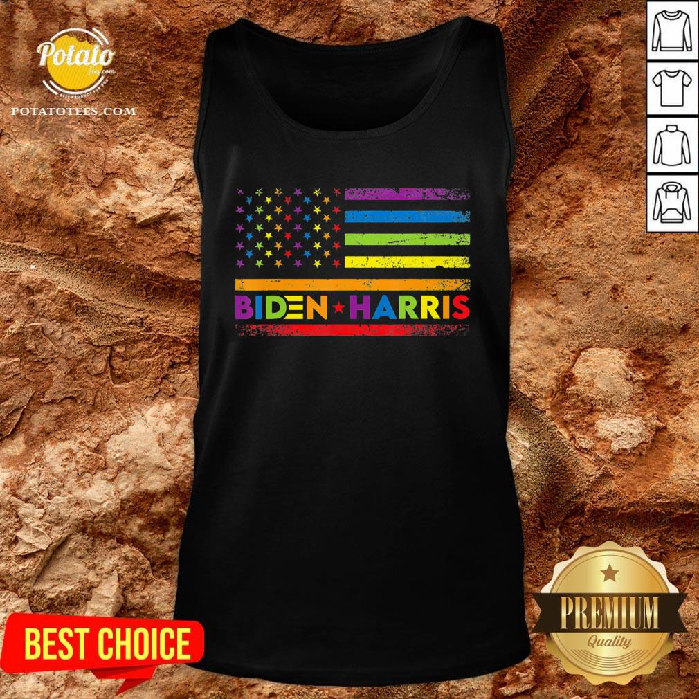 Premium LGBT Joe Biden Kamala Harris 2020 Rainbow Gay Pride Shirt - Image 3