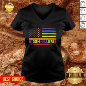 Alternative view of Premium LGBT Joe Biden Kamala Harris 2020 Rainbow Gay Pride Shirt