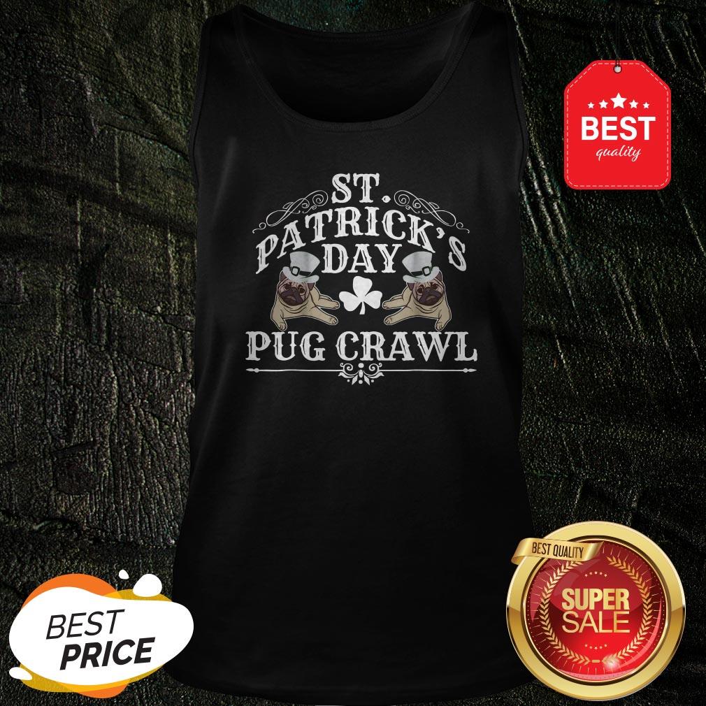 Nice St Patrick’s Day Dog Pug Crawl For Dog Lovers Shirt - Image 3