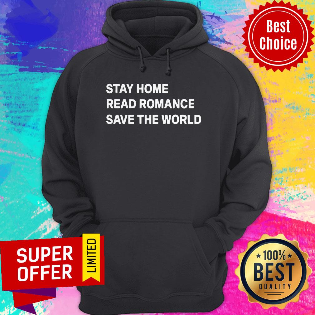 Official Stay Home Read Romance Save The World Shirt - Image 2