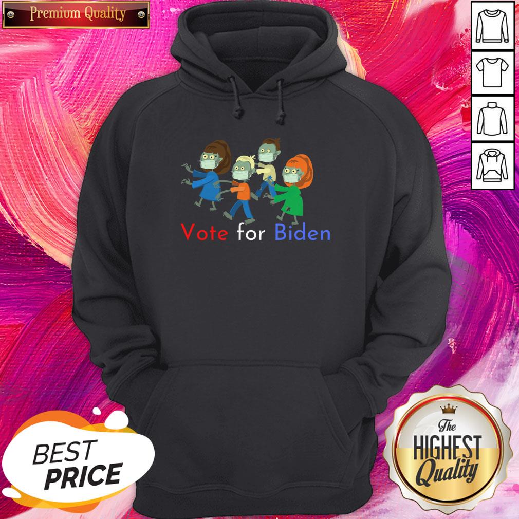 Zombies Vote For Biden Corona Virus Halloween Shirt - Image 5