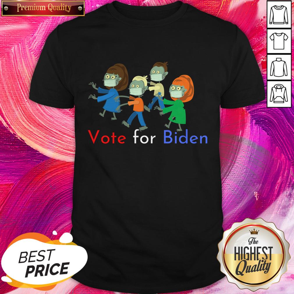 Zombies Vote For Biden Corona Virus Halloween Shirt