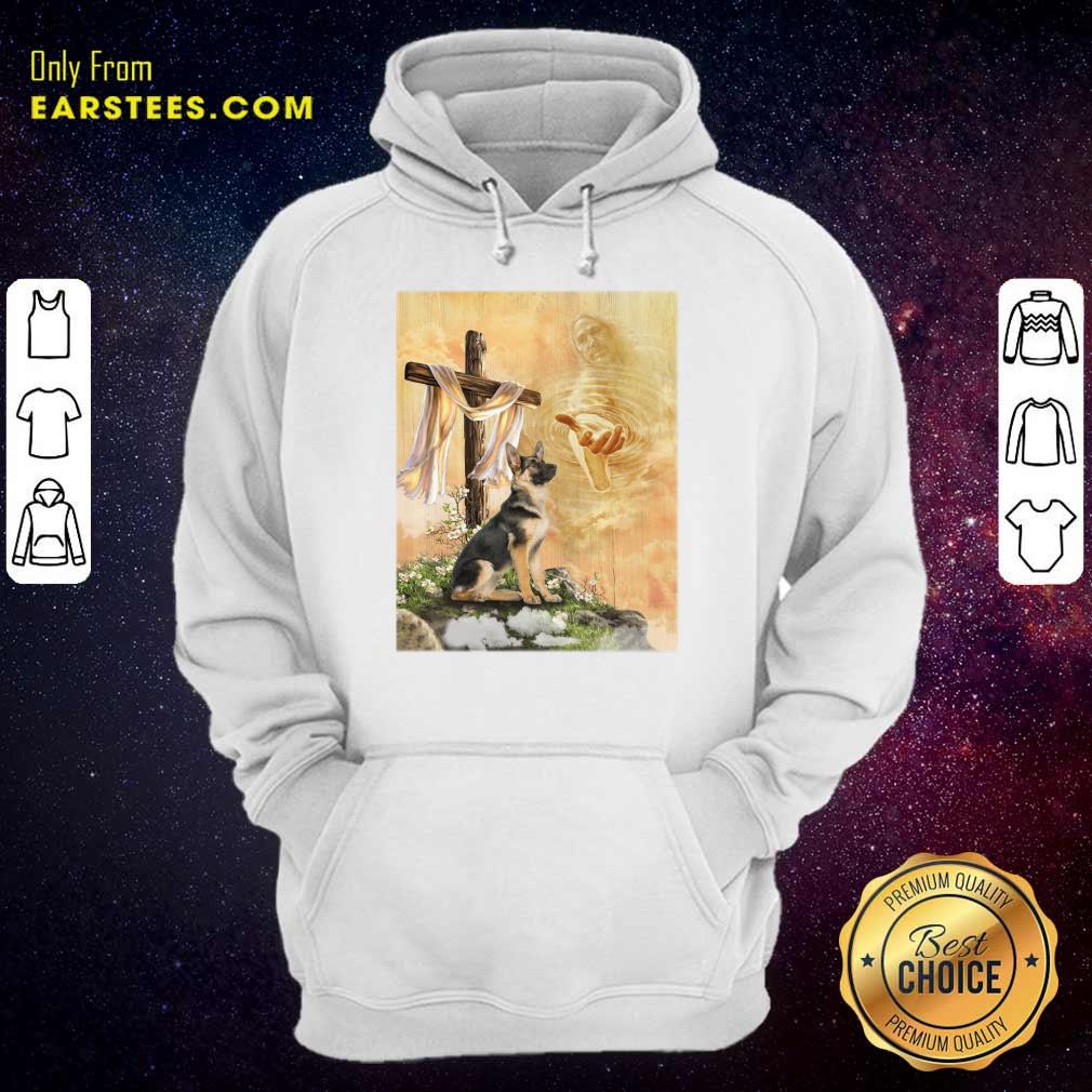 Top German Shepherd God Hand Shirt - Image 4