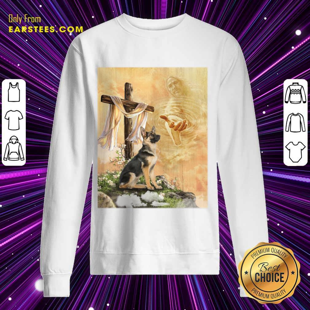 Top German Shepherd God Hand Shirt - Image 3