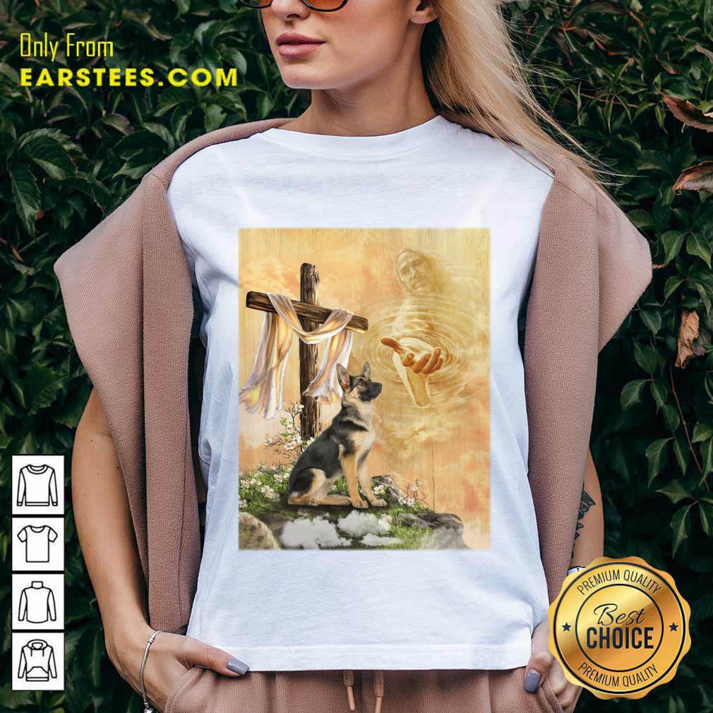 Top German Shepherd God Hand Shirt - Image 5