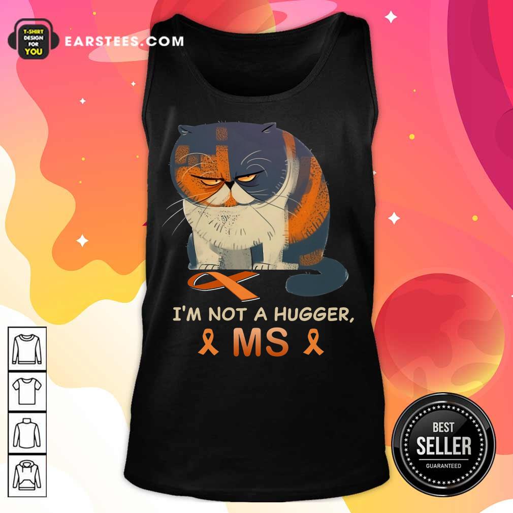 Top I'm Not A Hugger MS Cat Shirt - Image 2