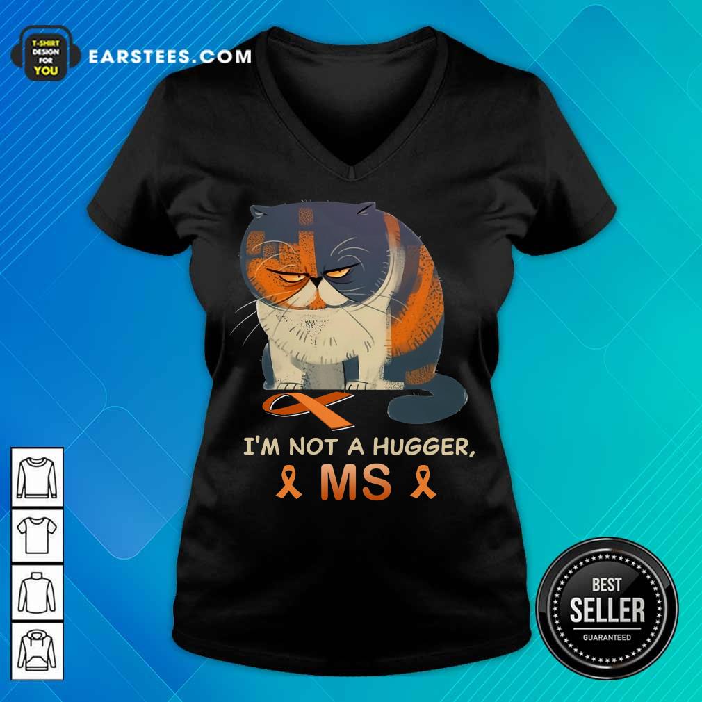 Top I'm Not A Hugger MS Cat Shirt - Image 5
