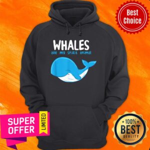 Alternative view of Premium Whales Are My Spirit Animals Whale Shirt