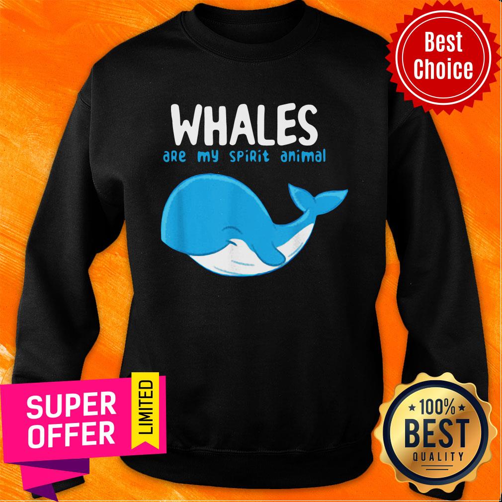 Premium Whales Are My Spirit Animals Whale Shirt - Image 5