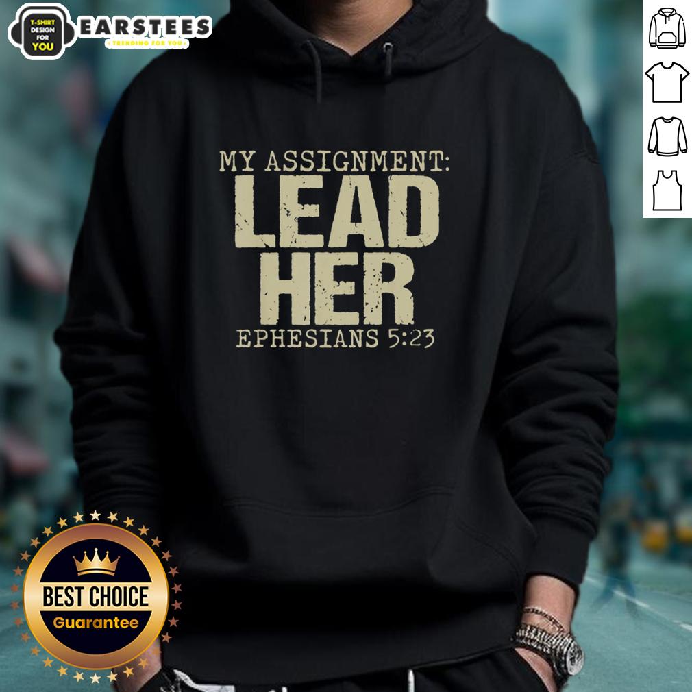 Awesome My Assignment Lead Her Ephesians 5 23 Christian Faith Retro T-Shirt - Image 2
