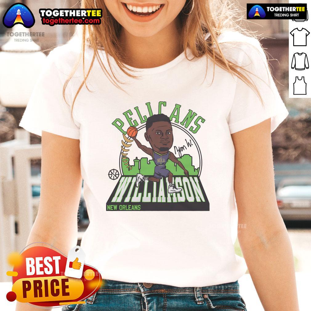 Official Pelicans Zion Williamson Signature T-Shirt - Image 3