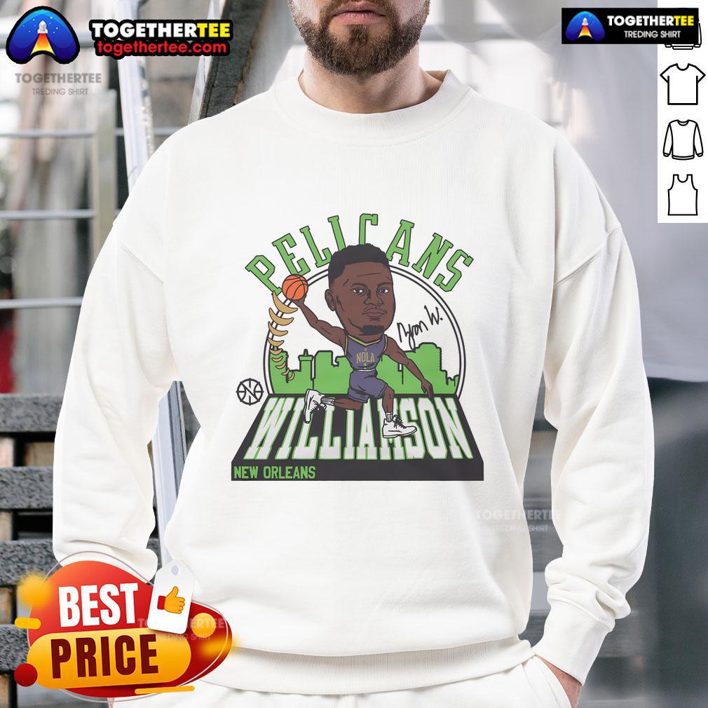 Official Pelicans Zion Williamson Signature T-Shirt - Image 5