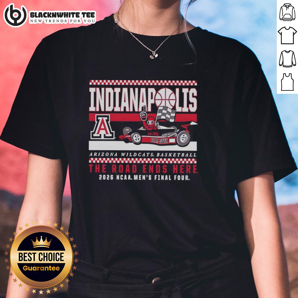 Good Arizona Wildcats NCAA Men's Basketball Final Four Bear Down F1 Car T-Shirt - Image 3