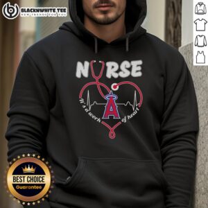 Alternative view of Top Los Angeles Angels Nurse It's A Work Of Heart T-Shirt