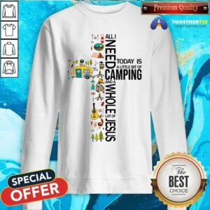 Alternative view of Camping And Whole Lot Of Jesus Shirt