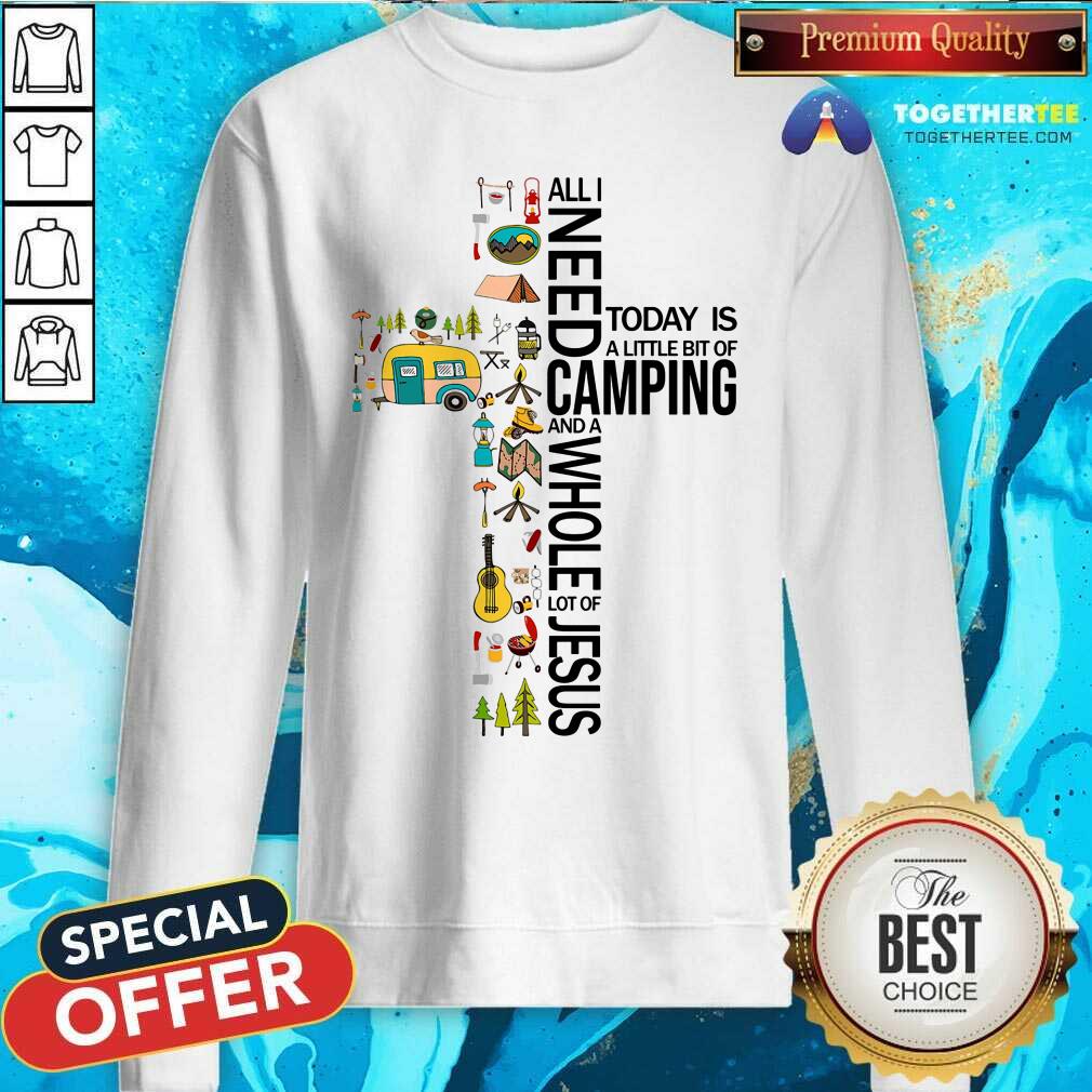 Camping And Whole Lot Of Jesus Shirt - Image 2