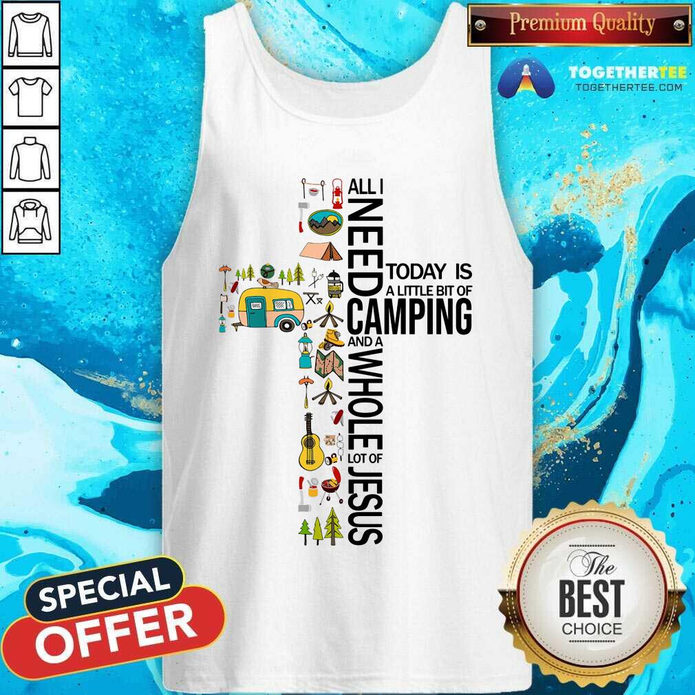 Camping And Whole Lot Of Jesus Shirt - Image 4