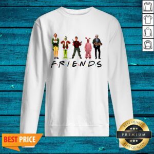 Alternative view of Hot Ralphie Brooke Nieter Elf Chevy Chase Grinch Face Friends Christmas Shirt