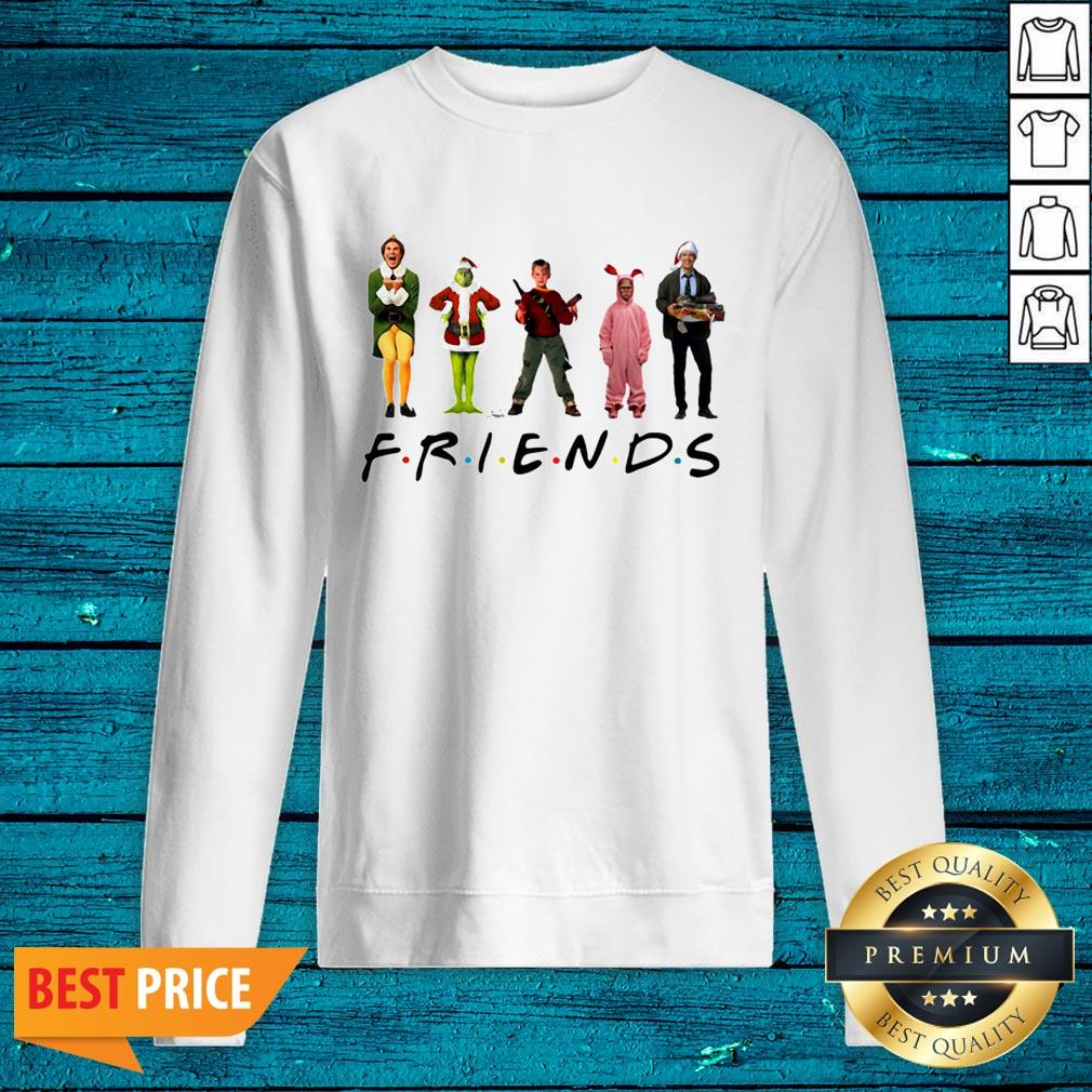 Hot Ralphie Brooke Nieter Elf Chevy Chase Grinch Face Friends Christmas Shirt - Image 2