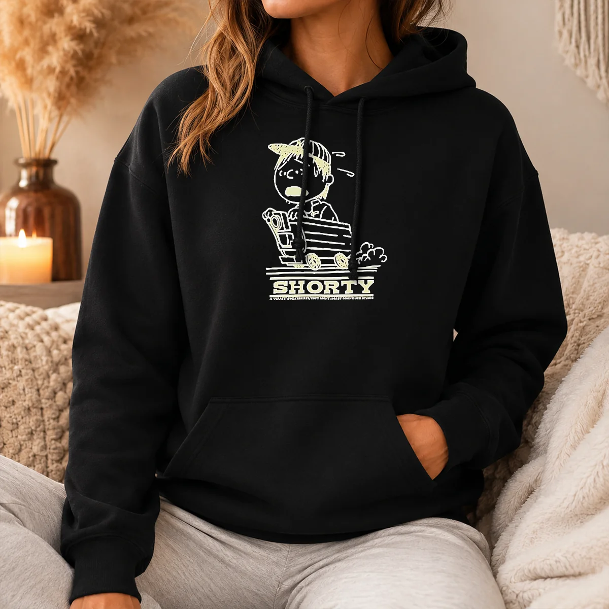 Good Linus Van Pelt Peanuts Comic Strip Shorty A Pirate Sweatshirts Copy Right 1985 Shirt - Image 5