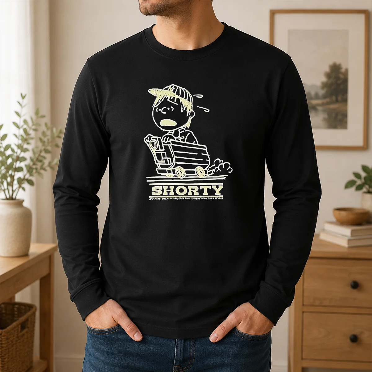 Good Linus Van Pelt Peanuts Comic Strip Shorty A Pirate Sweatshirts Copy Right 1985 Shirt - Image 6