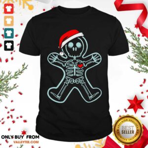 Awesome Xray Gingerbread Man Skeleton Christmas Shirt