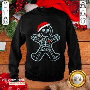 Alternative view of Awesome Xray Gingerbread Man Skeleton Christmas Shirt