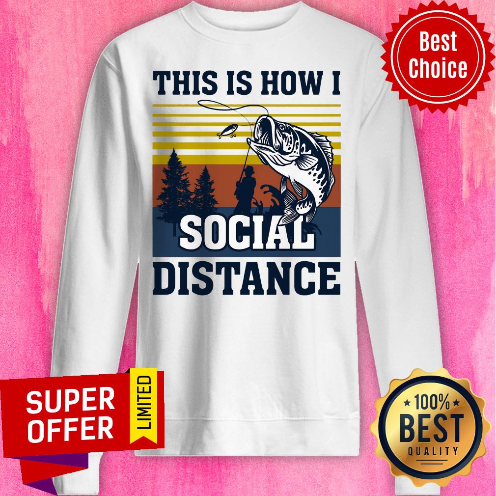 Official This Is How I Social Distance Shirt - Image 2