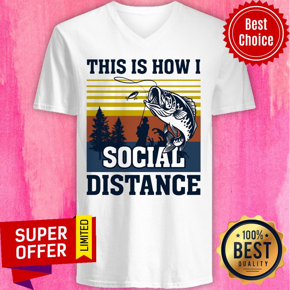 Official This Is How I Social Distance Shirt - Image 3