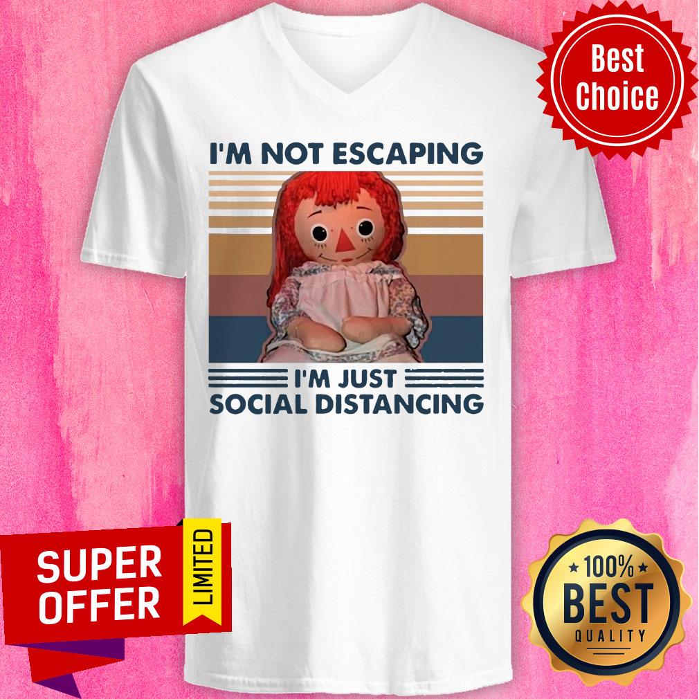 Premium I'm Not Escaping I'm Just Social Distancing Shirt - Image 4