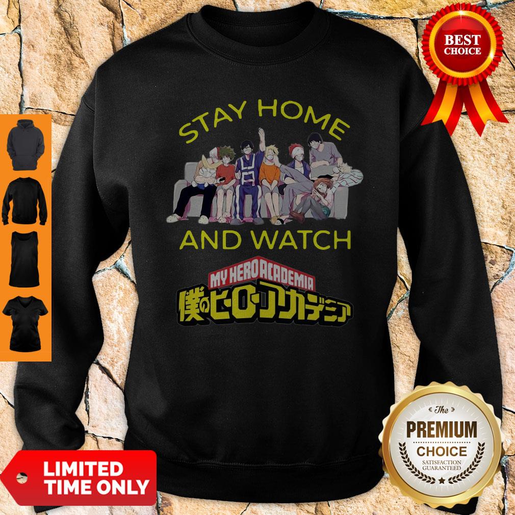 Official Stay Home And Watch My Hero Academia The Movie Shirt - Image 4