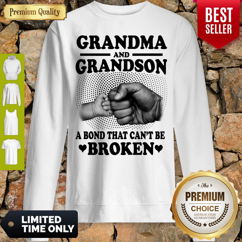 Good Grandma And Grandson A Bond That Can’t Be Broken White Version Shirt - Image 4