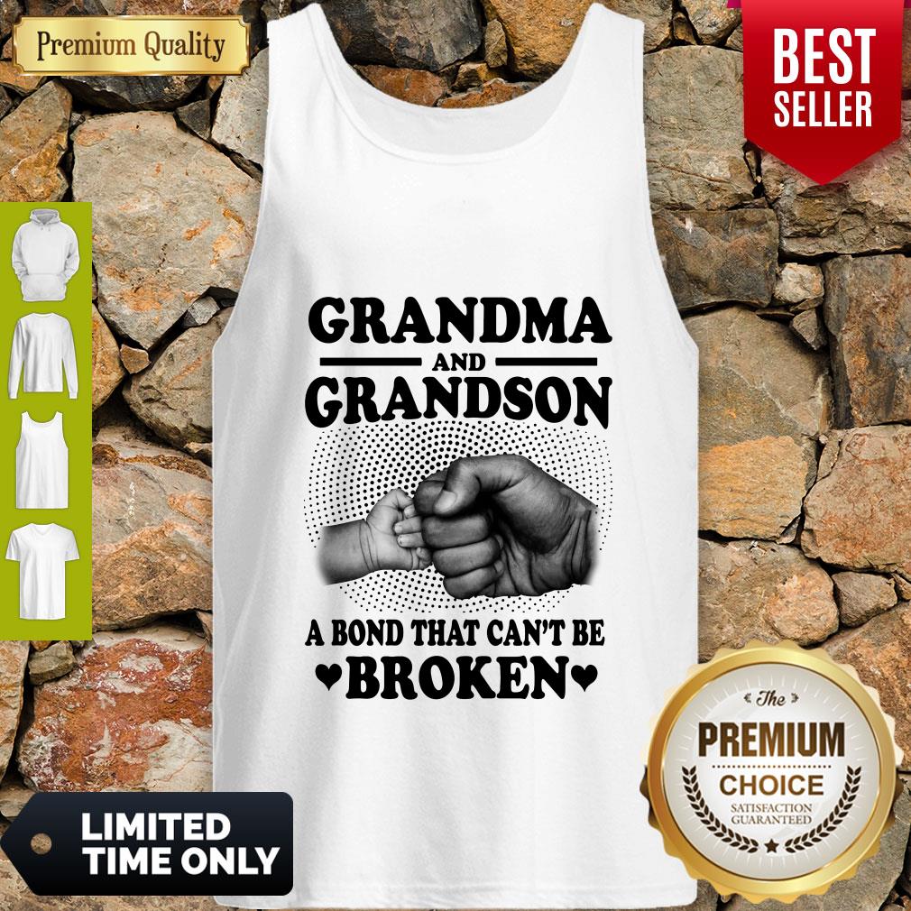 Good Grandma And Grandson A Bond That Can’t Be Broken White Version Shirt - Image 3