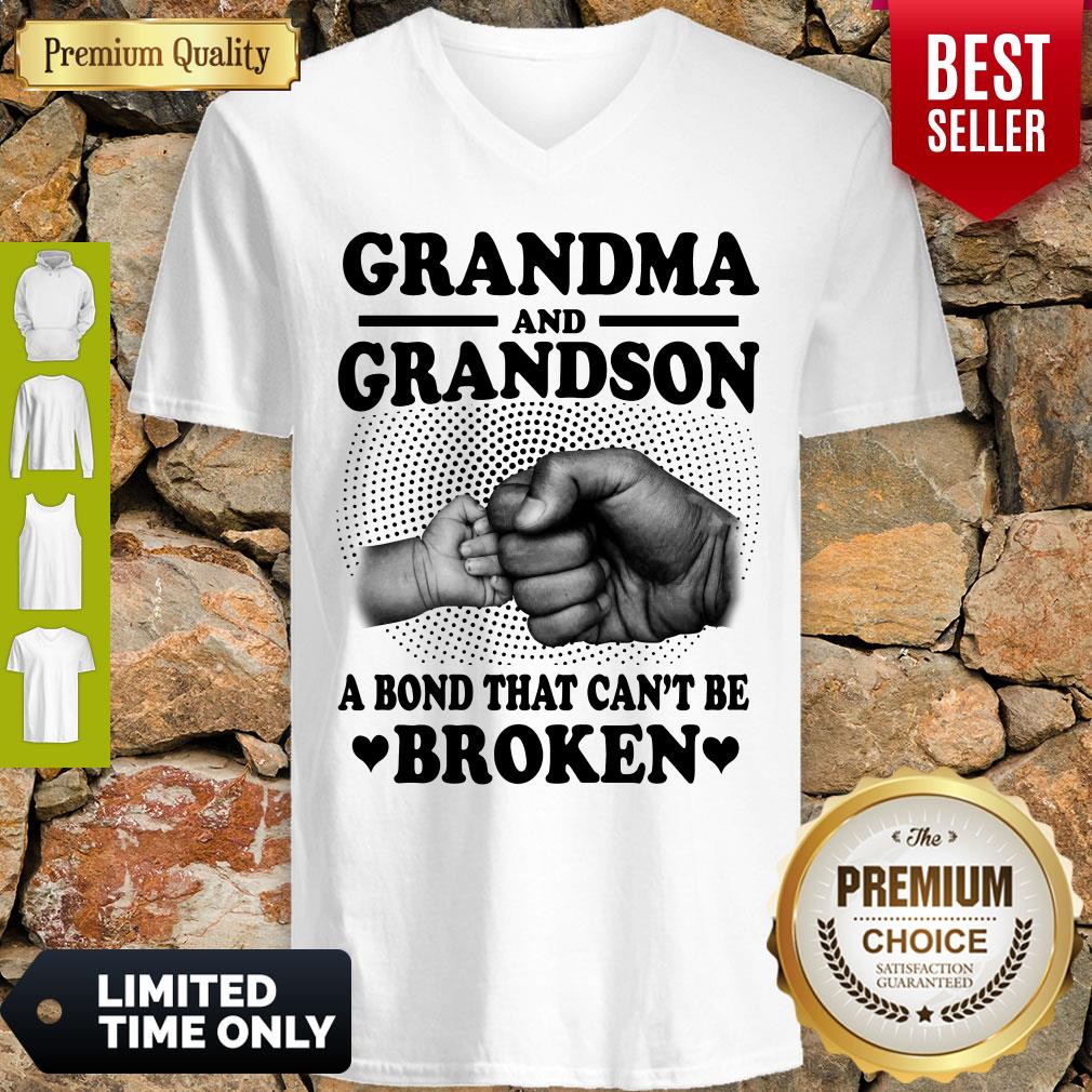 Good Grandma And Grandson A Bond That Can’t Be Broken White Version Shirt - Image 2