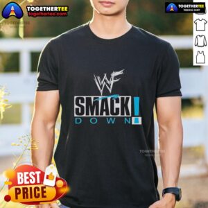 Pretty WWF Smackdown Professional Wrestling Logo T-Shirt
