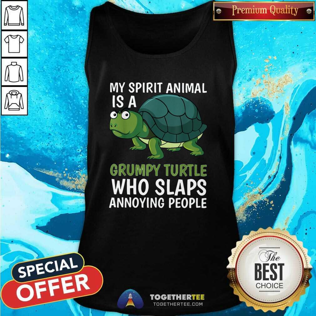 Awesome My Spirit Animal Is Grumpy Turtle Cartoon Shirt - Image 4