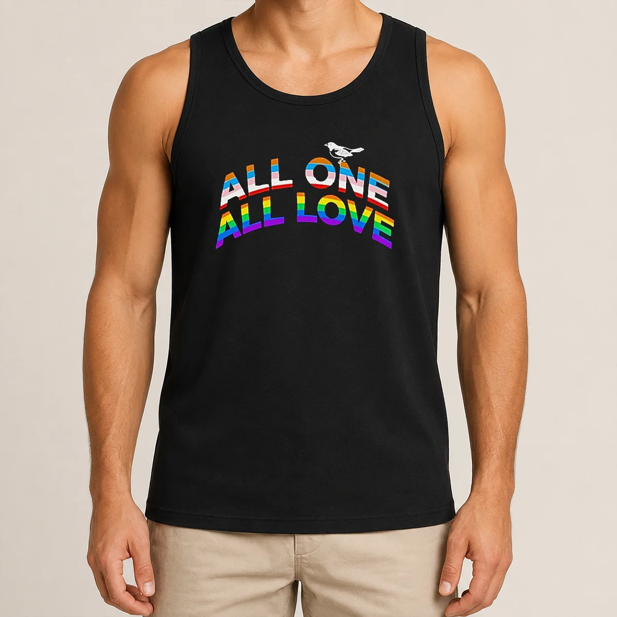 Nice All One All Love LGBTQ Shirt - Image 3